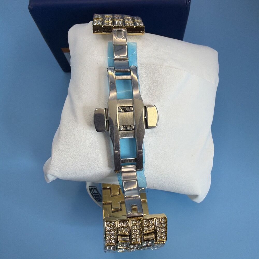 Montres Prestige Hip Hop Luxury Ice Out Men's Stainless Steel Watch - Picture 4 of 10